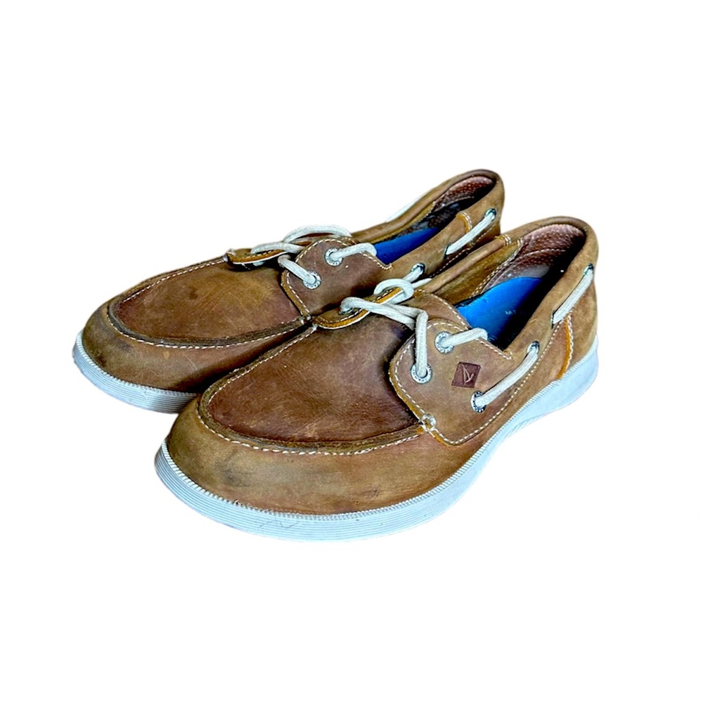 Sperry Men’s Brown Leather Topsiders Size 8.5M